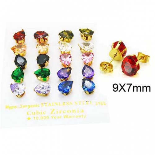 BaiChuan Wholesale Crystal or Zircon Ear Studs NO.#BC25E0695KAA