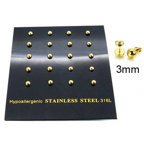 Wholesale Stainless Steel 316L Post & Ear Stud NO.#BC30E1441HOX