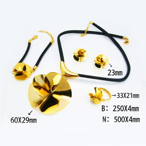 Wholesale Stainless Steel 316L Popular Jewelry Set NO.#BC98S0030KIC