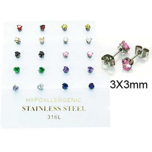 BaiChuan Wholesale Crystal or Zircon Ear Studs NO.#BC25E0623HOD