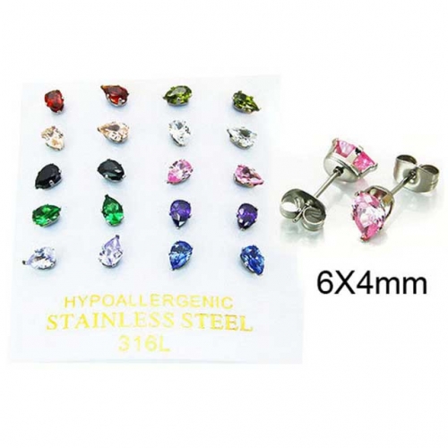 BaiChuan Wholesale Crystal or Zircon Ear Studs NO.#BC25E0632IWW