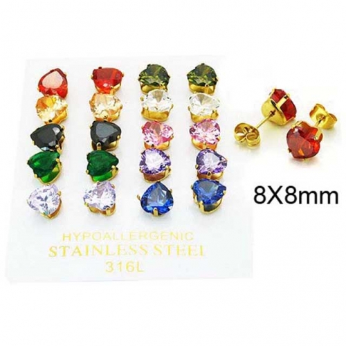 BaiChuan Wholesale Crystal or Zircon Ear Studs NO.#BC25E0699KJG