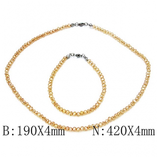 Wholesale Stainless Steel 316L Popular Jewelry Set NO.#BC70S0010P0