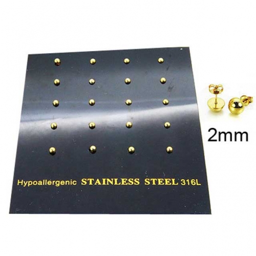 Wholesale Stainless Steel 316L Post & Ear Stud NO.#BC30E1438HOA