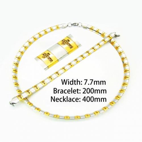 Wholesale Stainless Steel 316L Fashion Jewelry Set NO.#BC61S0419HMX