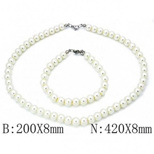 Wholesale Stainless Steel 316L Popular Jewelry Set NO.#BC70S00055L0