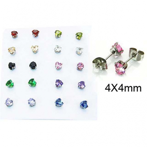 BaiChuan Wholesale Crystal or Zircon Ear Studs NO.#BC25E0625HOS