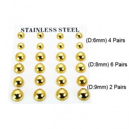 Wholesale Stainless Steel 316L Post & Ear Stud NO.#BC21E0004HOE