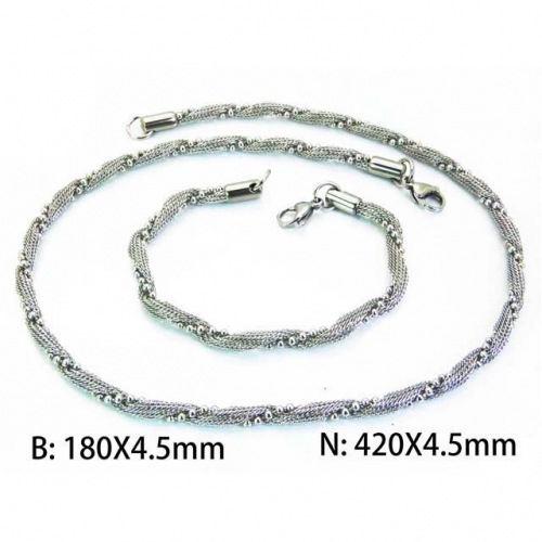 Wholesale Stainless Steel 316L Popular Jewelry Set NO.#BC64S0936HOS