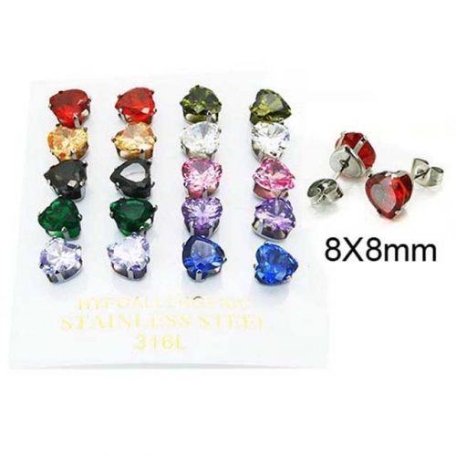 BaiChuan Wholesale Crystal or Zircon Ear Studs NO.#BC25E0698JOF