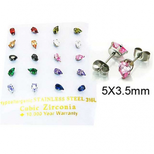 BaiChuan Wholesale Crystal or Zircon Ear Studs NO.#BC25E0629HOC