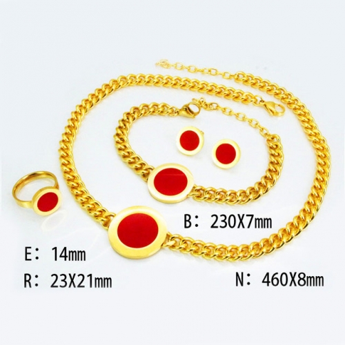 Wholesale Stainless Steel 316L Popular Jewelry Set NO.#BC98S0025IMX