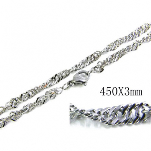 Wholesale Stainless Steel 316L Singapore Chains NO.#BC61N0008J0