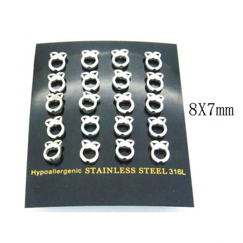 Wholesale Stainless Steel 316L Post & Ear Stud NO.#BC30E0800OS