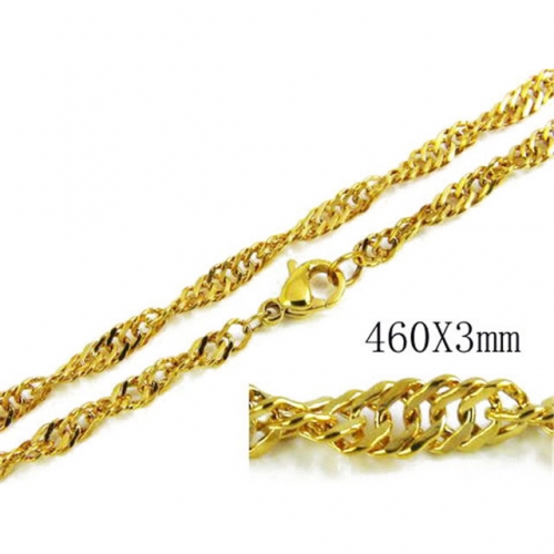 Wholesale Stainless Steel 316L Singapore Chains NO.#BC61N0007L0