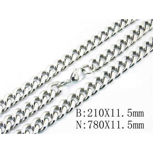 Wholesale Stainless Steel 316L Necklace & Bracelet Set NO.#BC40S0288JEE