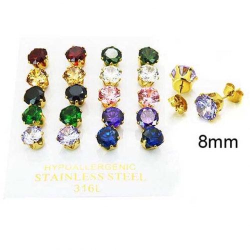 BaiChuan Wholesale Crystal or Zircon Ear Studs NO.#BC25E0704JOY