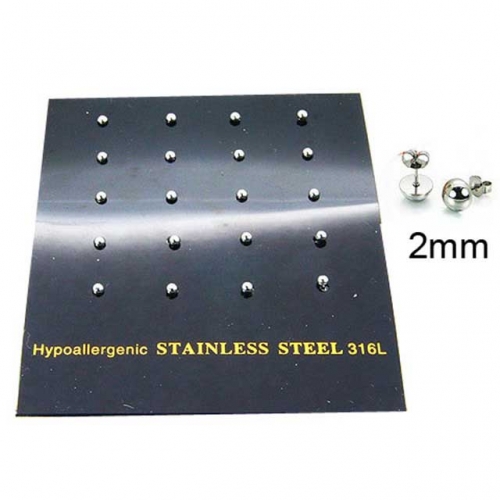 Wholesale Stainless Steel 316L Post & Ear Stud NO.#BC30E1437HQQ