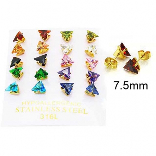 BaiChuan Wholesale Crystal or Zircon Ear Studs NO.#BC25E0681KAA