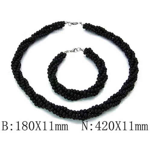 Wholesale Stainless Steel 316L Popular Jewelry Set NO.#BC70S0002H00