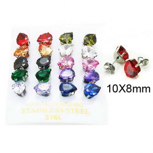 BaiChuan Wholesale Crystal or Zircon Ear Studs NO.#BC25E0692KXX