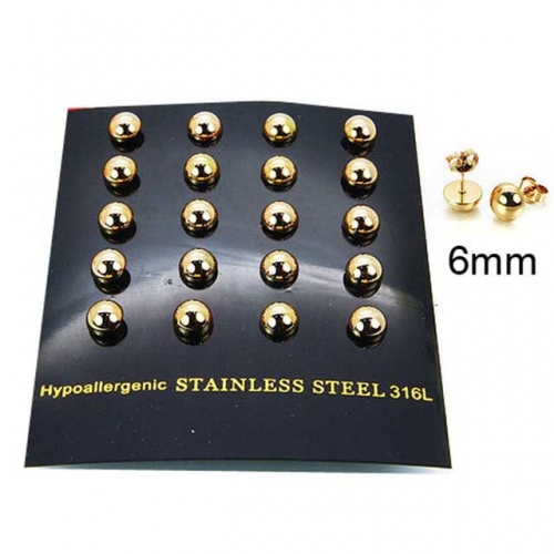 Wholesale Stainless Steel 316L Post & Ear Stud NO.#BC30E1451IIQ