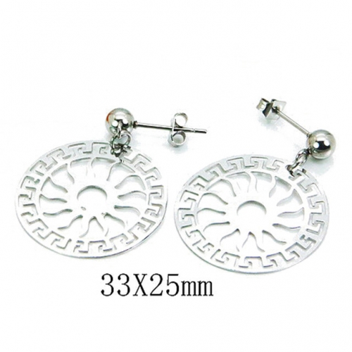 Wholesale Stainless Steel 316L Dangle Earrings NO.#BC64E0310MB