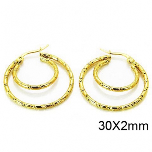 Wholesale Stainless Steel 316L Multi-Layer Earrings NO.#BC58E0912KL