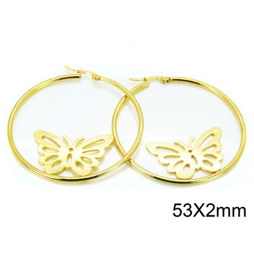 Wholesale Stainless Steel 316L Hoop Earrings NO.#BC58E1185LZ