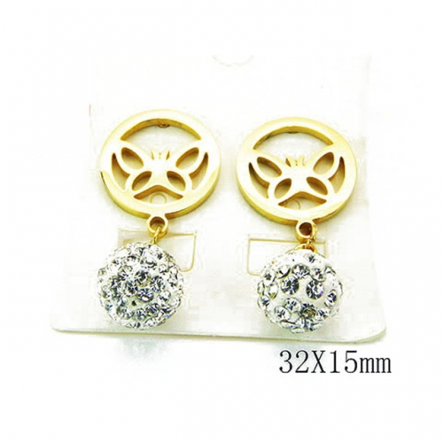 Wholesale Stainless Steel 316L Dangle Earrings NO.#BC81E0035OX