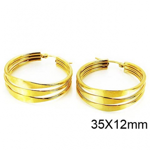 Wholesale Stainless Steel 316L Multi-Layer Earrings NO.#BC58E0926NW