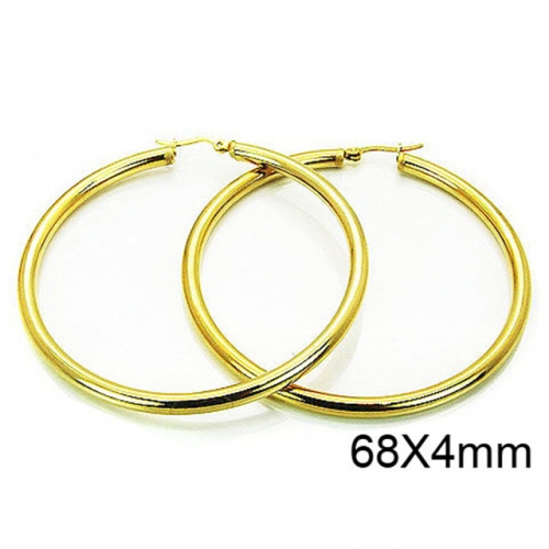 Wholesale Stainless Steel 316L Hoop Earrings NO.#BC58E0609OD