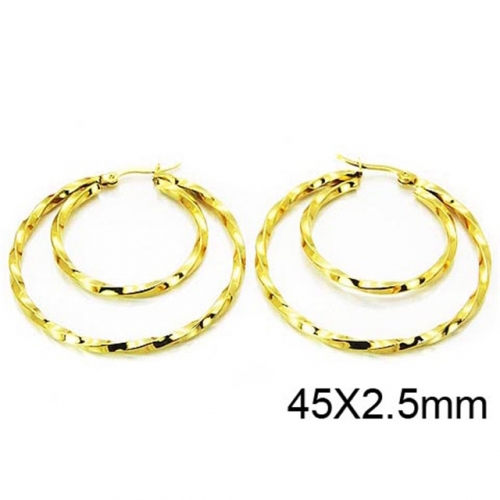 Wholesale Stainless Steel 316L Multi-Layer Earrings NO.#BC58E0915KL