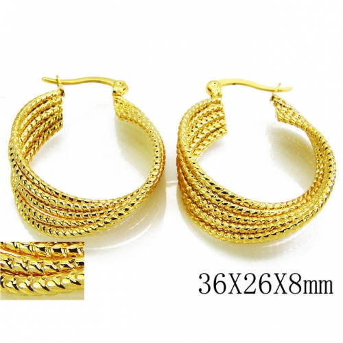 Wholesale Stainless Steel 316L Multi-Layer Earrings NO.#BC70E0242NZ