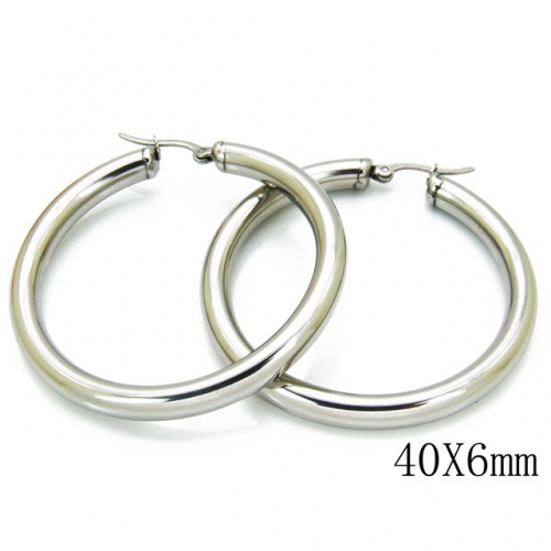 Wholesale Stainless Steel 316L Hollow Earrings NO.#BC58E0461L0