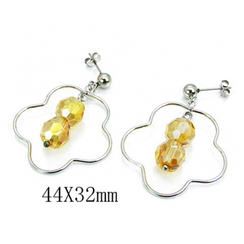 Wholesale Stainless Steel 316L Dangle Earrings NO.#BC64E0291OY