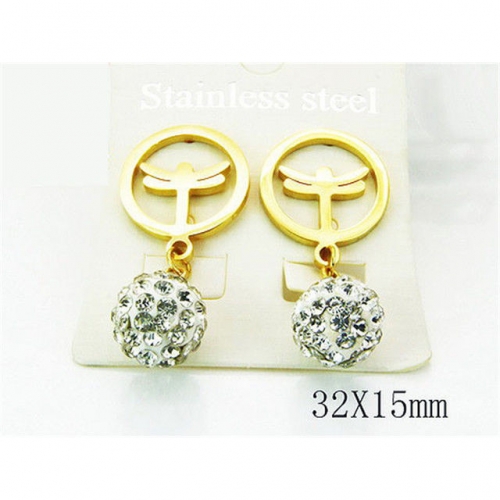 Wholesale Stainless Steel 316L Dangle Earrings NO.#BC81E0031OB
