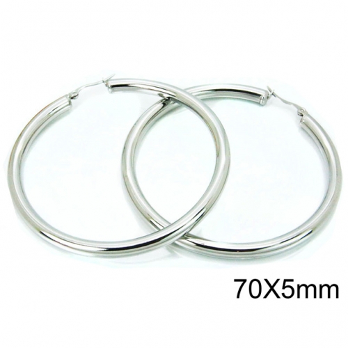 Wholesale Stainless Steel 316L Hoop Earrings NO.#BC58E1173OT