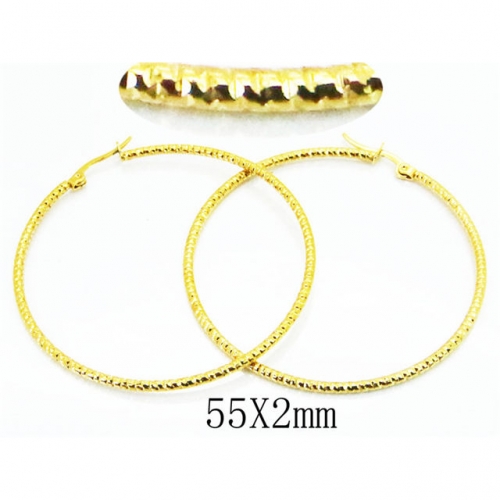 Wholesale Stainless Steel 316L Hoop Earrings NO.#BC58E1256JE