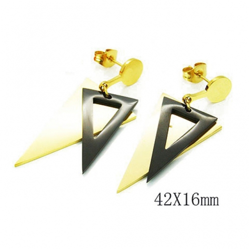 Wholesale Stainless Steel 316L Dangle Earrings NO.#BC81E0039HEE