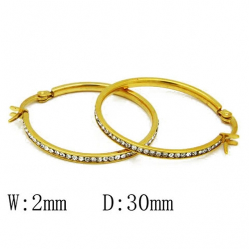 Wholesale Stainless Steel 316L Hoop Earrings NO.#BC06E1425P0
