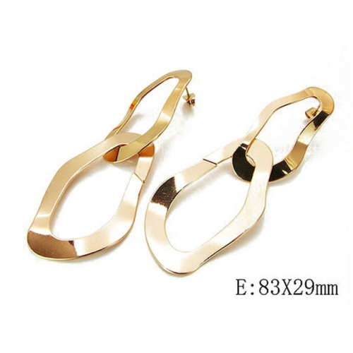 Wholesale Stainless Steel 316L Oval Hoop Earrings NO.#BC64E0063HJB