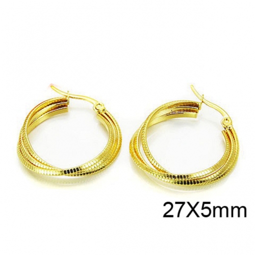 Wholesale Stainless Steel 316L Multi-Layer Earrings NO.#BC64E0101HHD