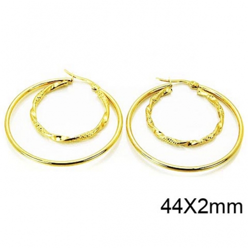 Wholesale Stainless Steel 316L Multi-Layer Earrings NO.#BC58E0914KL