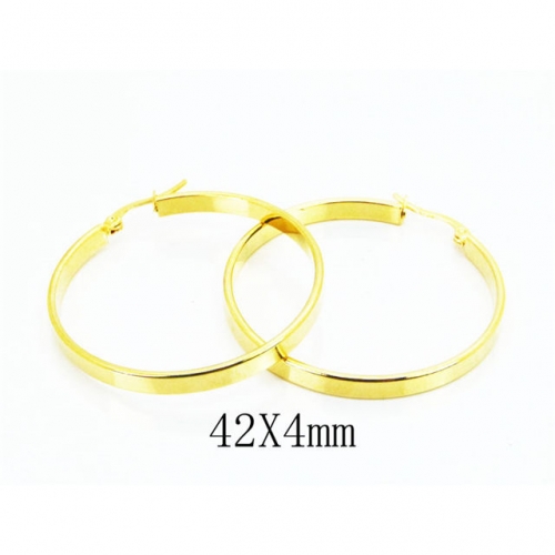 Wholesale Stainless Steel 316L Hoop Earrings NO.#BC58E1250JS