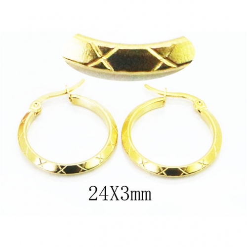 Wholesale Stainless Steel 316L Hoop Earrings NO.#BC58E1270IL