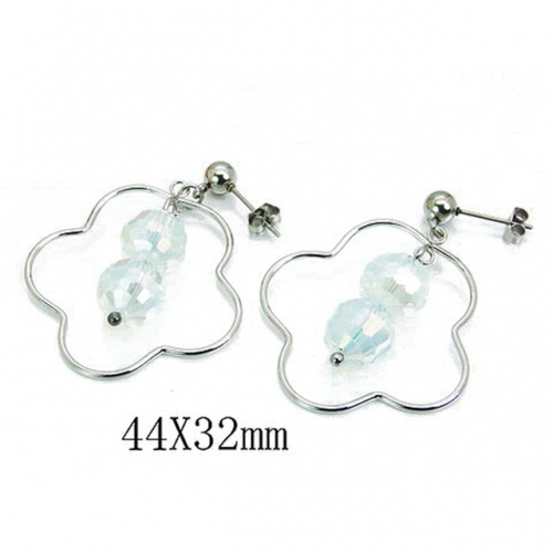Wholesale Stainless Steel 316L Dangle Earrings NO.#BC64E0290OU