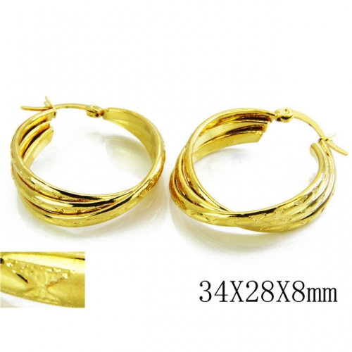 Wholesale Stainless Steel 316L Multi-Layer Earrings NO.#BC70E0246MZ
