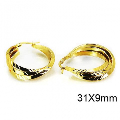 Wholesale Stainless Steel 316L Multi-Layer Earrings NO.#BC58E0980KL