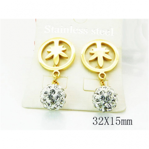 Wholesale Stainless Steel 316L Dangle Earrings NO.#BC81E0033OC